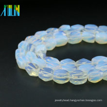 Supply Natural Ethiopian Opal Beads XA0006 Helix Shape Opal White Gemstone Beads For Sale